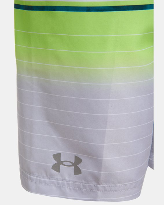 Boys' UA Tie-Dye Stripe Volley Shorts, Green, pdpMainDesktop image number 2